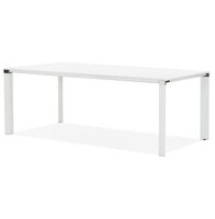 Vergader- / eettafel design XLINE&#039; in wit hout - 200x100 cm
