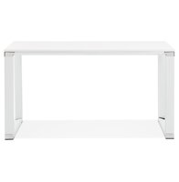Klein recht directiebureau &#039;XLINE&#039; in wit hout - 140x70 cm