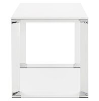 Klein recht directiebureau &#039;XLINE&#039; in wit hout - 140x70 cm