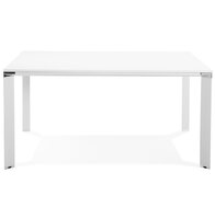 Witte vergadertafel / bench-bureau &#039;XLINE SQUARE&#039; - 160x160 cm