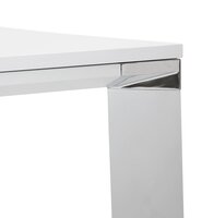 Witte vergadertafel / bench-bureau &#039;XLINE SQUARE&#039; - 160x160 cm