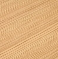 Klein recht designbureau &#039;XLINE&#039; in hout met natuurlijke afwerking en wit metaal - 140x70 cm