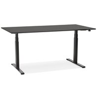Zwarte elektrische zit/sta-bureau &#039;TRONIK&#039; - 140x70 cm