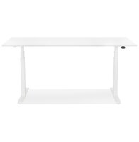 Witte elektrische zit/sta-bureau &#039;TRONIK&#039; - 140x70 cm
