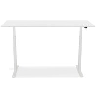Witte verstelbare elektrische bureau &#039;TRONIK&#039; - 160x80 cm