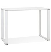 Hoge tafel/bureau van wit glas &#039;XLINE HIGH TABLE&#039; - 140x70 cm
