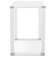 Hoge tafel/bureau van wit glas &#039;XLINE HIGH TABLE&#039; - 140x70 cm
