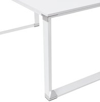 Groot hoekbureau van wit hout &#039;XLINE&#039; (hoek naar keuze) - 200 cm