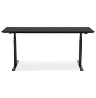 Zwarte elektrische zit/sta-bureau &#039;BIONIK&#039; - 180x90 cm