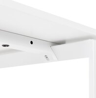 Witte vergadertafel / bench-bureau &#039;BAKUS SQUARE&#039; - 140x140 cm