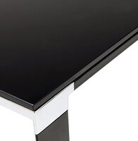 Design vergadertafel/eettafel &#039;XLINE&#039; van zwart glas - 200x100 cm