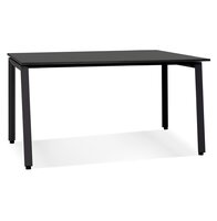 Zwarte vergadertafel/benchbureau &#039;AMADEUS SQUARE&#039; - 140x140 cm