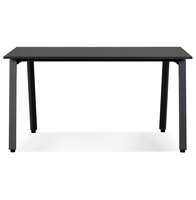 Zwarte vergadertafel/benchbureau &#039;AMADEUS SQUARE&#039; - 140x140 cm
