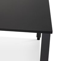 Zwarte vergadertafel/benchbureau &#039;AMADEUS SQUARE&#039; - 140x140 cm