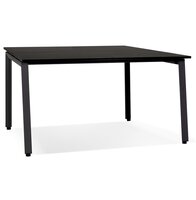Zwarte vergadertafel/benchbureau &#039;AMADEUS SQUARE&#039; - 160x160 cm