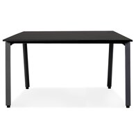 Zwarte vergadertafel/benchbureau &#039;AMADEUS SQUARE&#039; - 160x160 cm