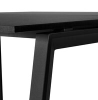 Zwarte vergadertafel/benchbureau &#039;AMADEUS SQUARE&#039; - 160x160 cm