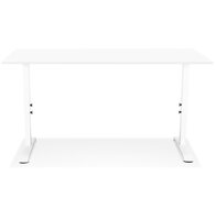 In hoogte verstelbare witte bureau &#039;OSMOSE&#039; - 160x80 cm
