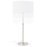 Witte, in de hoogte regelbare tafellamp &#039;LIVING MINI&#039;