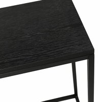 Industri&euml;le consoletafel &#039;RIVER&#039; van hout en metaal
