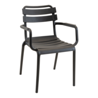 Outdoor Living - Stapelstoel Torvi zwart