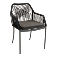 Outdoor Living - Stapelstoel Akita zwart