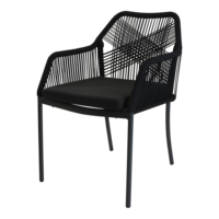 Outdoor Living - Stapelstoel Akita zwart