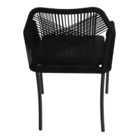Outdoor Living - Stapelstoel Akita zwart