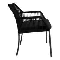 Outdoor Living - Stapelstoel Akita zwart