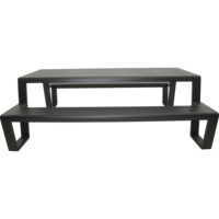 Outdoor Living &ndash; Picknickset Estilo antraciet 220 cm