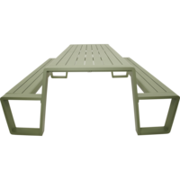 Outdoor Living &ndash; Picknickset Estilo zachtgroen 220 cm