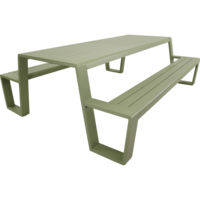 Outdoor Living &ndash; Picknickset Estilo zachtgroen 220 cm