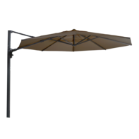 Outdoor Living &ndash; Zweefparasol Virgo Up taupe &Oslash;3,5mtr