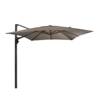 Outdoor Living - Zweefparasol Virgo Up taupe 3x3mtr