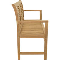 Outdoor Living - Tuinbank teak Stripe 142cm