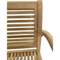 Outdoor Living - Tuinbank teak Stripe 142cm
