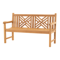 Outdoor Living - Tuinbank teak Cross 150cm