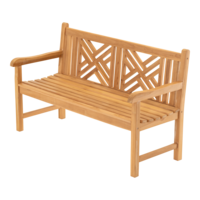 Outdoor Living - Tuinbank teak Cross 150cm