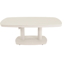 Outdoor Living - Loungetafel verstelbaar Geneva Crema Deens ovaal 135x83cm