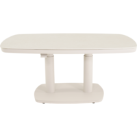 Outdoor Living - Loungetafel verstelbaar Geneva Crema Deens ovaal 135x83cm