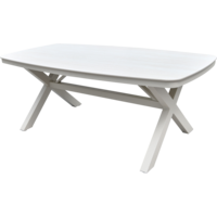 Outdoor Living - Tafel Davos Crema Deens ovaal 200x100cm