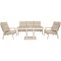 Outdoor Living - Loungetafel verstelbaar Prato Crema 140x85cm