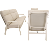 Outdoor Living - Loungetafel verstelbaar Prato Crema 140x85cm