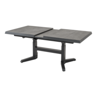 Outdoor Living -  Uittrektafel verstelbaar Murcia Negro 143183x88x5474cm