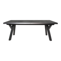 Outdoor Living - Uittrektafel Murcia Negro Exclusive 204264x102cm
