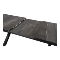 Outdoor Living - Uittrektafel Castilla Negro met kruispoot 204264x102cm