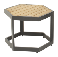Outdoor Living - Bijzettafeltje Esagono 48x41,5x34cm antraciet