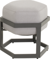 Outdoor Living - Hocker Esagono 48x41,5x47,5cm antraciet