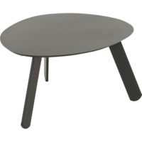 Outdoor Living - Bijzettafeltje Tiki zwart 55x46x28cm