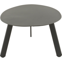 Outdoor Living - Bijzettafeltje Tiki zwart 55x46x28cm